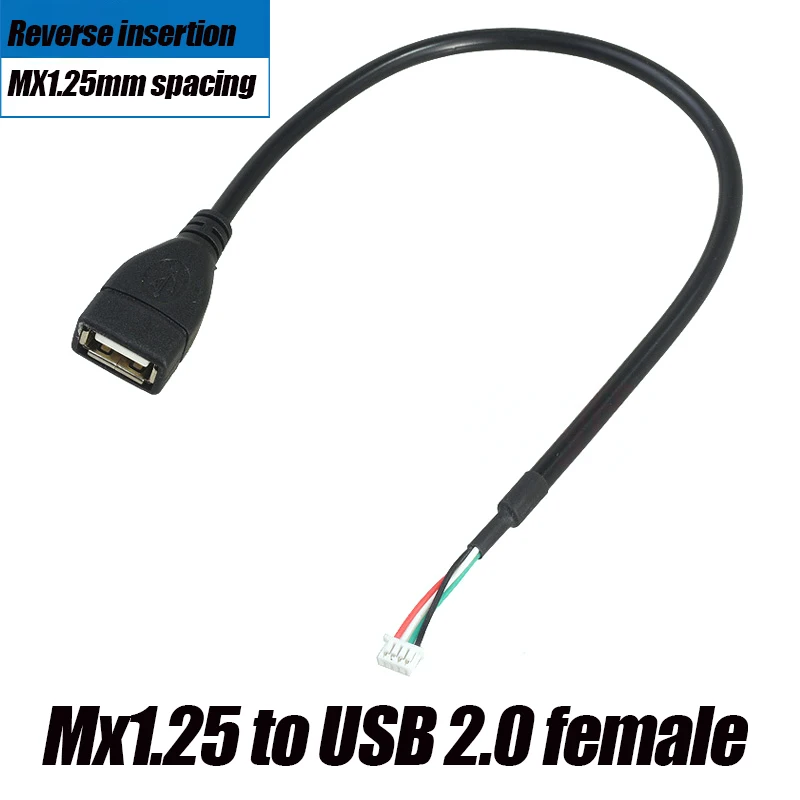 USB to 4Pin XH2.54 MX1.25 PH2.0 Adapter Cable, Dupont Jumper Wire 0.2-0.5m for DIY, Industrial Motherboard, Drone, Arduino