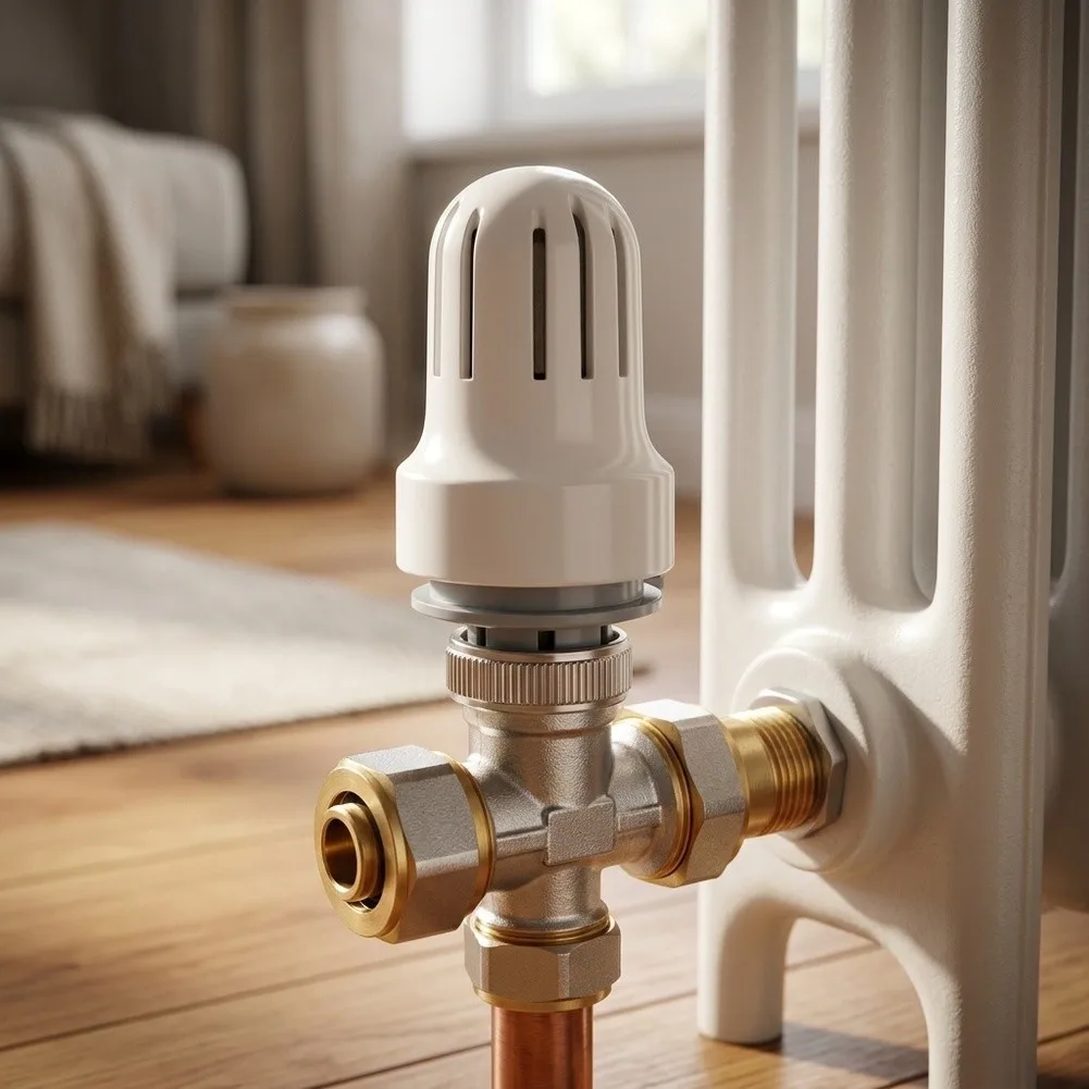 Brass Thermostatic Radiator Valve: Accurate Temperature Control Valve Radiator Valve Floor Heating Accessories