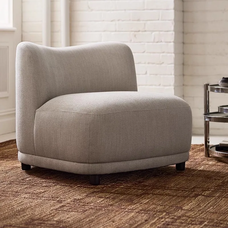 Chenier single sofa bedroom study leisure chair Italian light luxury living room single chair bed and breakfast back sofa chair