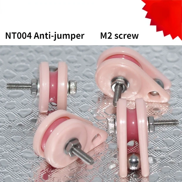 Nt004 anti jumper winding machine anti jumper M2 screw thread passing wheel steel ball anti jumper guide wheel