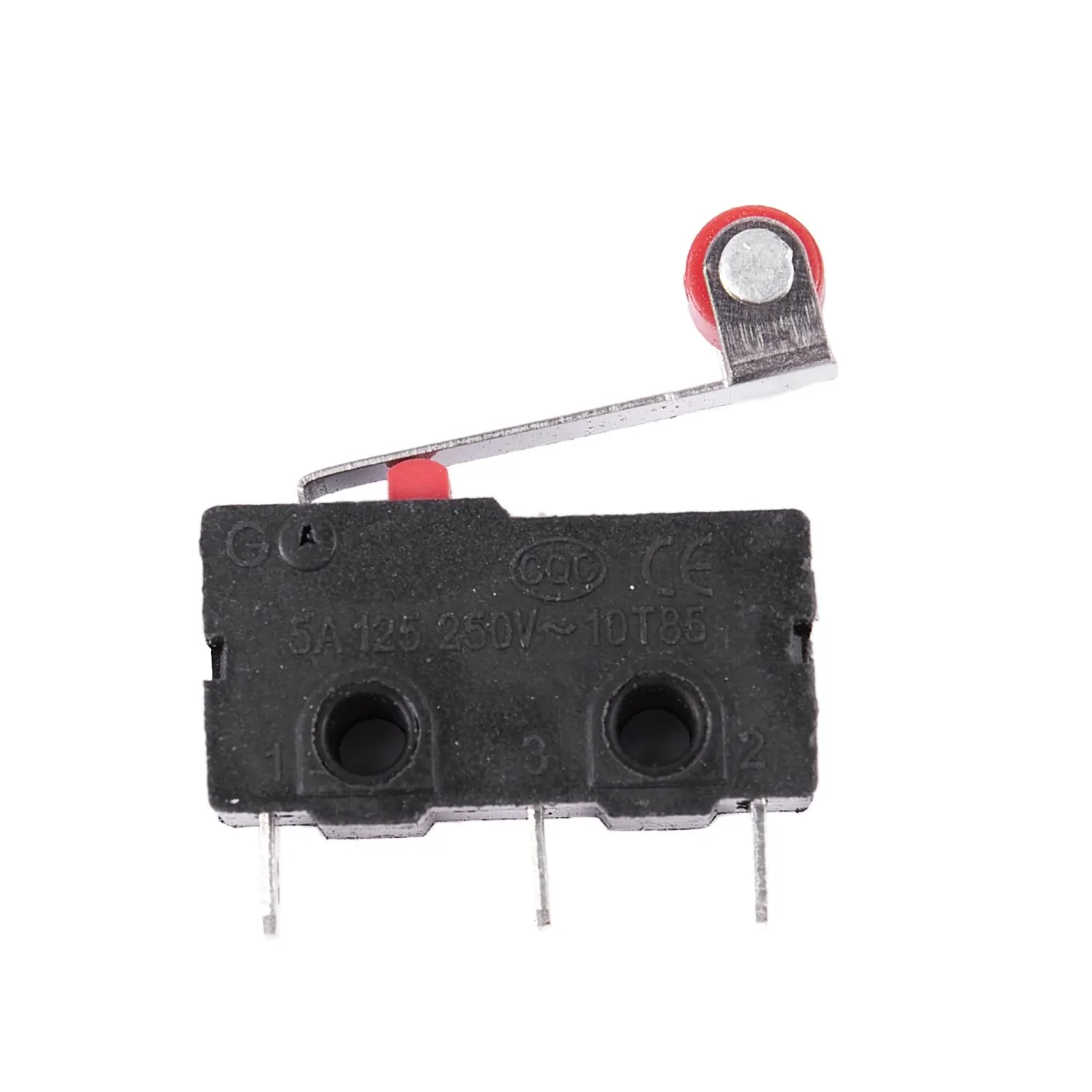 10Pcs Micro-Roller Lever Arm Open Close Limit Switch Kw12-3 Pcb Microswitch