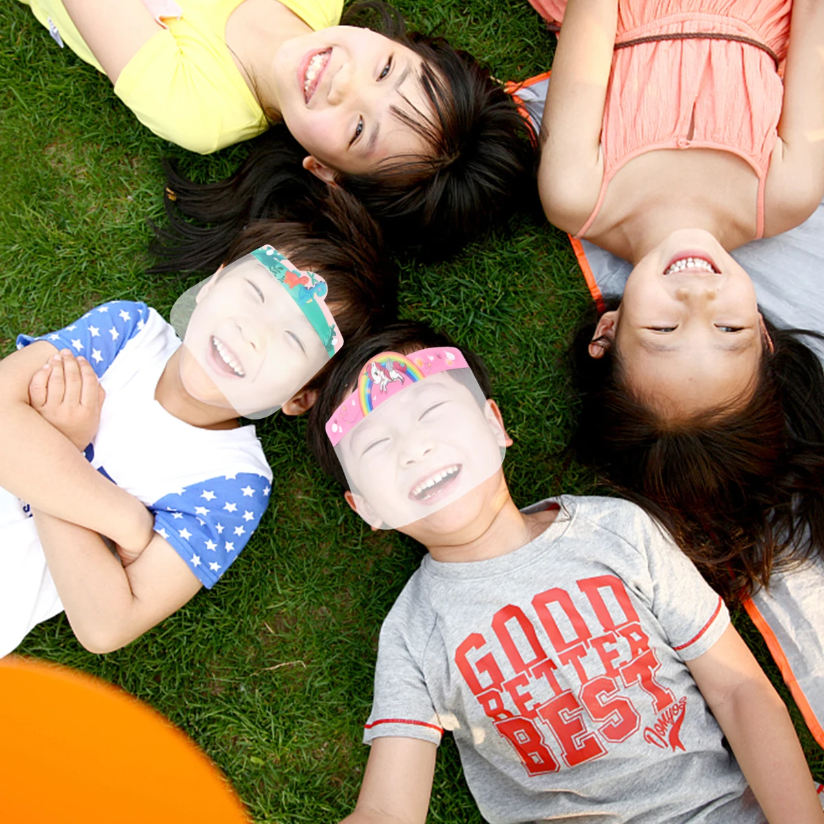 

2Pcs Kids Transparent Face Mask 27x22cm Small Waterproof DustProof Daily Protection Kitchen Isolation Gift