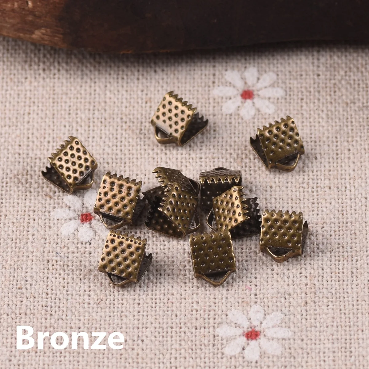 6/8/10/13/16/20/25/30mm Metal Crimp Beads Cover Clasps Cord Ends Caps Gold Silver Color Ribbon Leather Clips for Jewelry Making
