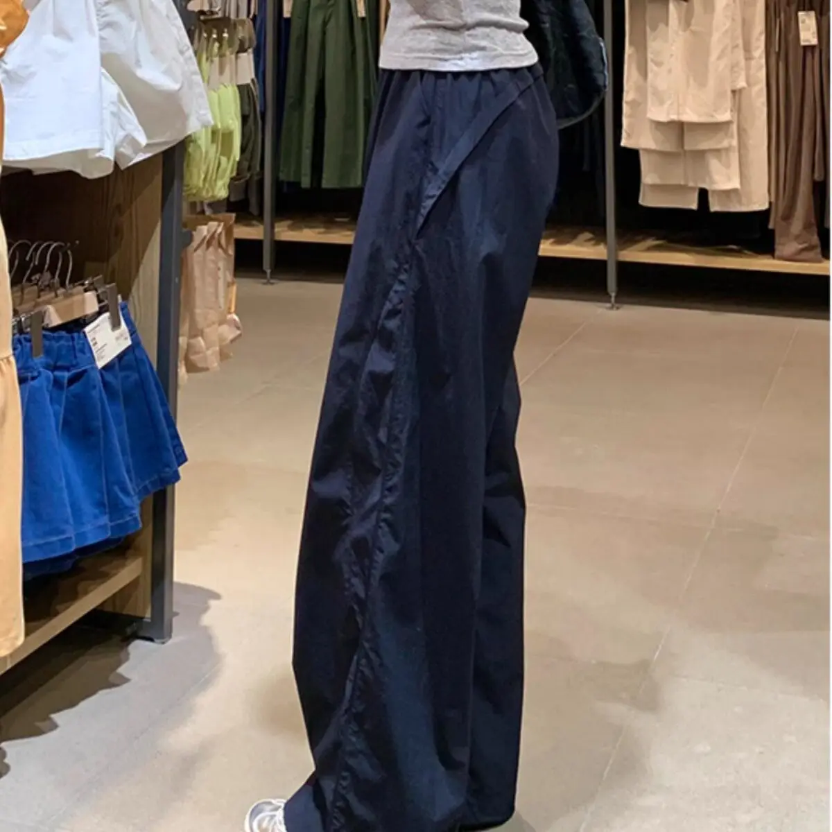 Blue Quick Dry Loose Fit Lightweight Summer Casual Pants for Women Straight Leg Sporty Trousers Quick Drying Comfortable Ladi...