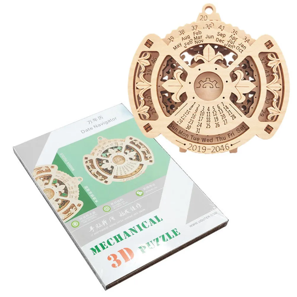 quebra-cabeca-mecanico-de-madeira-3d-calendario-perpetuo-diy-kit-de-qualidade-premium-madeira-lisa-e-sem-rebarbas-seguro-para-criancas-decoracao-para-casa-e-escritorio