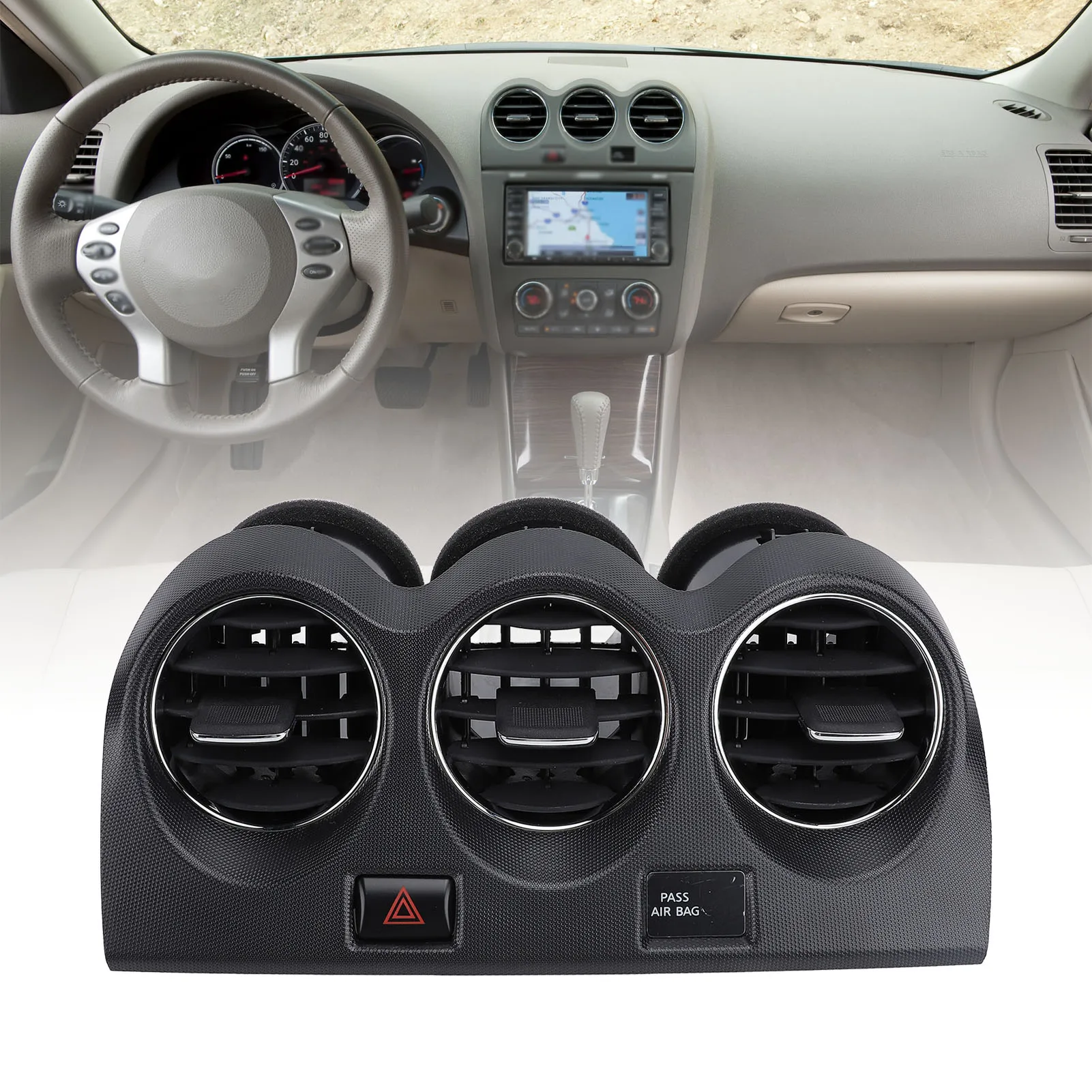 

Center Dash Air Vent Panel Dashboard Air Vent Outlet Comfortable Touch E771 5111E100 for Altima Fourth Generation