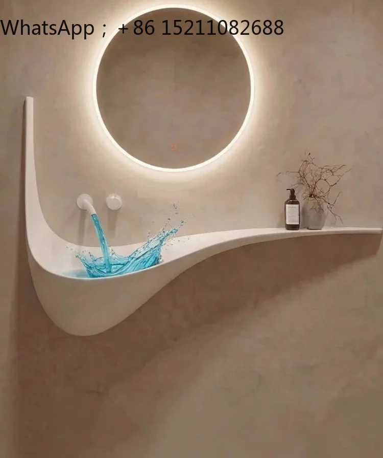 SCY wash basin creative water drop wall hanging washbasin B & B surprise quiet wind art basin