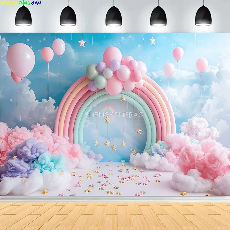 ฉากหลังถ่ายภาพงานเลี้ยงวันเกิดเด็กแรกเกิด บอลลูนเจ้าหญิง ป่าทรอปิคอล รุ่น BB-20