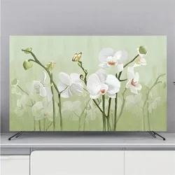 TV Cover Protection Dust Cover Household Hanging LCD TV Dust Cover Home Universal Flowers Decoration Simple High Quality