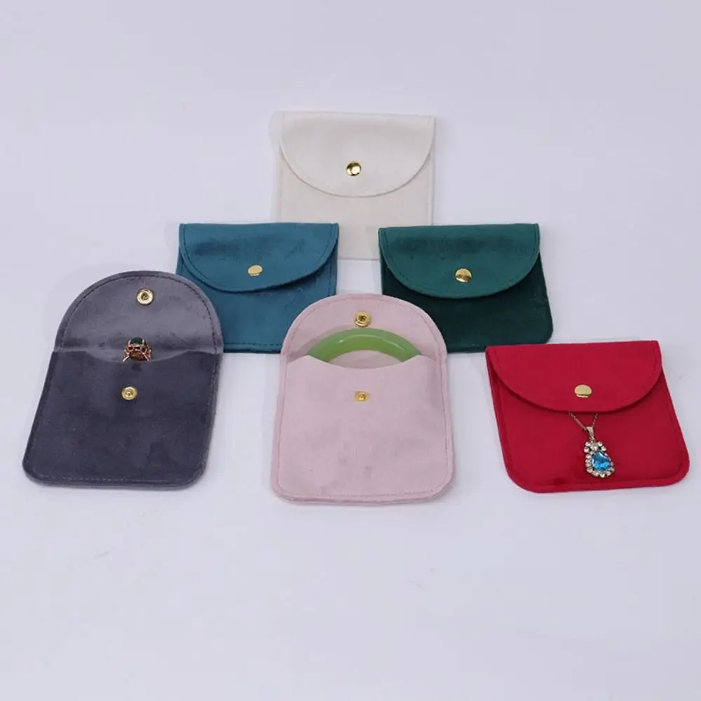 

5Pcs Velvet Jewelry Packing Bag Bracelet Earrings Rings Necklace Jewelry Display Box Large Capacity Organizer