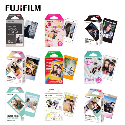 Imagen 1 del producto Original Fujifilm Instax Mini 12 11 película de papel fotográfico de borde blanco 1 paquete para 9 SP2 70 7cs 8 11 25 90 50 cámara Lomo liplay link