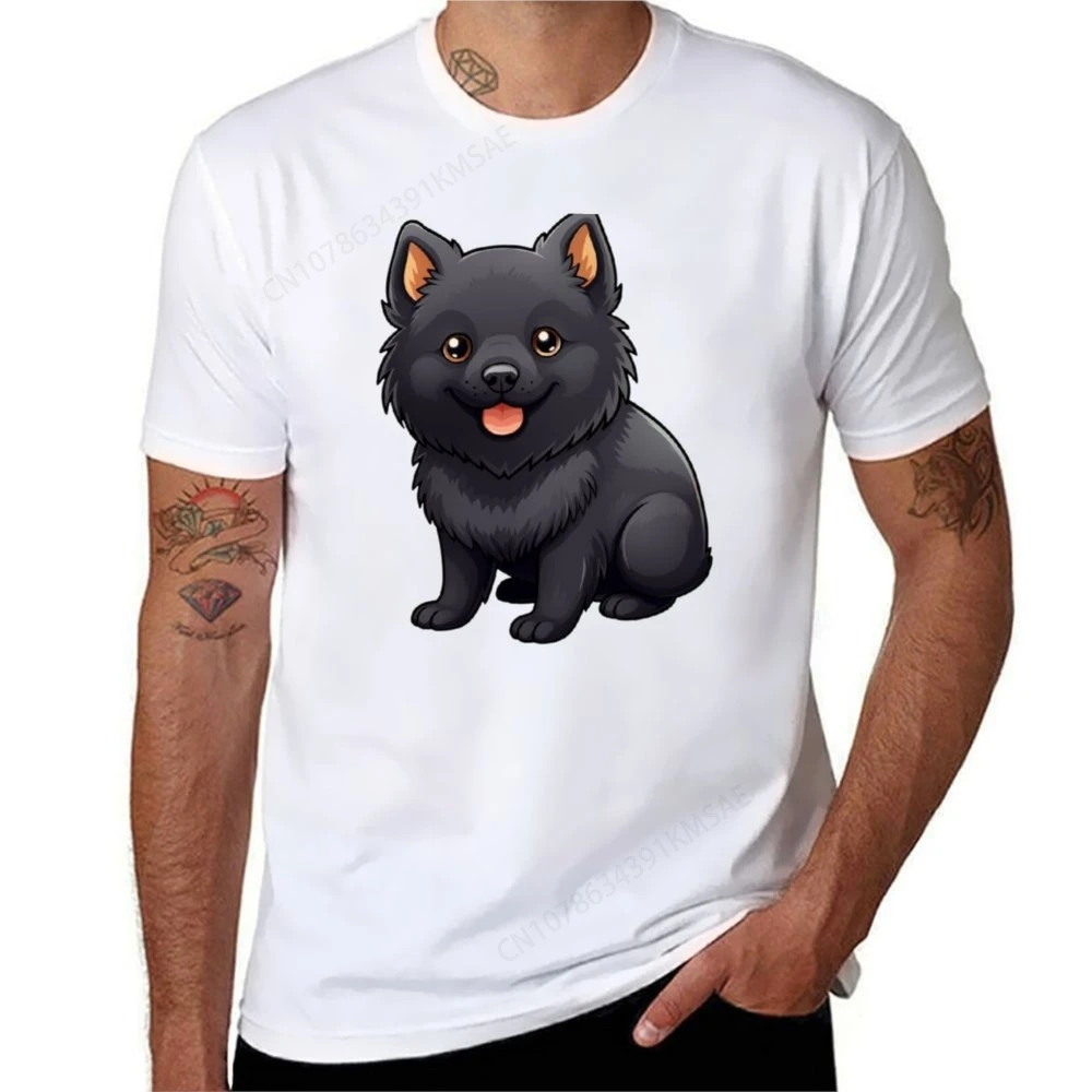 Black Schipperke Puppy Dog T-Shirt blacks quick-drying aesthetic clothes mens vintage t shirts