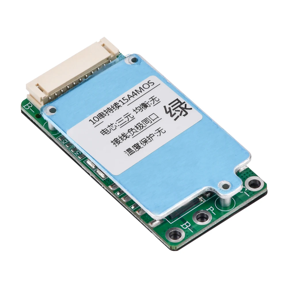 BMS 10S 36V 15A Common/SPLIT Port Li-Ion Lipolymer 18650 Lithium-Batterie-Schutzplatine Kurzschlussschutz – Detail 7