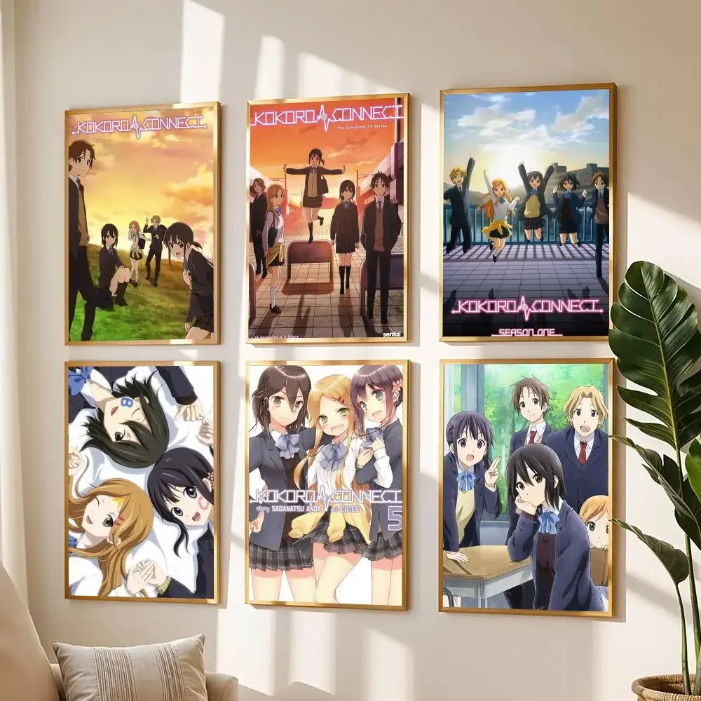 anime K-Kokoro Connect-T Painting Calligraphy Boho Botanical Decor for Living Room  Elegant Home Style