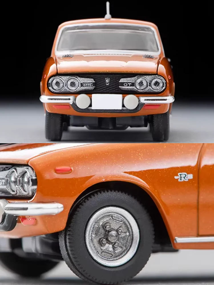 

Модель автомобиля из сплава TLV LV-137c в масштабе 1:64, Bellett 1600 GT type R (оранжевый)