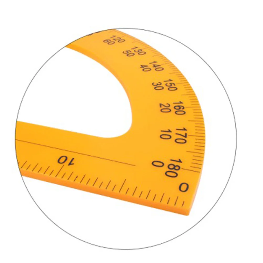 Protractor Teaching Tool Set Plastic Geometry Ruler For Students Drafting Supplies School Stationery Measuring Tools