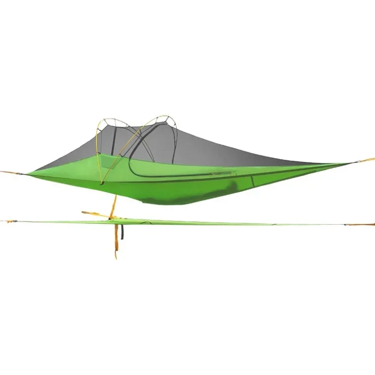 Outdoor Flying saucer type off the ground 3 people jungle hammock camping tent