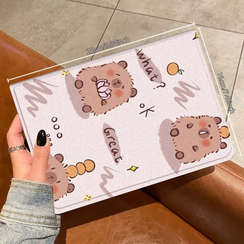 

Capybara Cute Cartoon For Vivo Pad SE 11 5 3 2 Pro 12.3 13 12.1 11.5 Air IQOOPad Silk Pattern Tablet Case