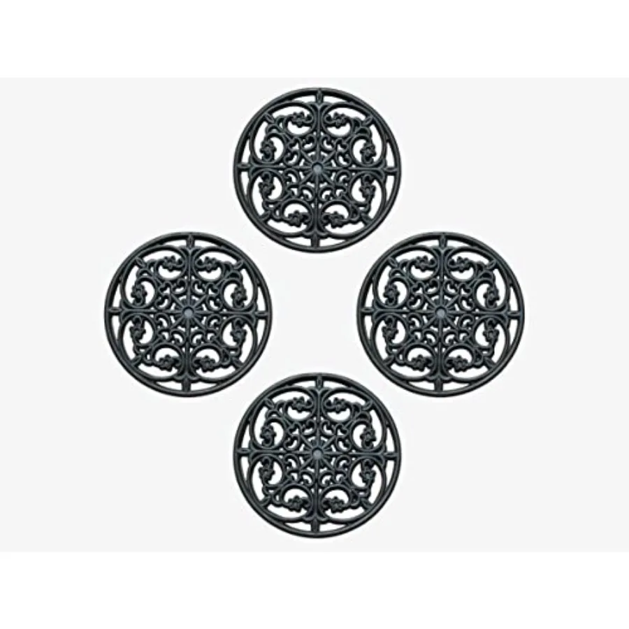 

A1 Home Collections Multi Functional-Garden Stepping Stone Mat Round, Natural Rubber Heavy-Duty Beautiful Hand Finished Design