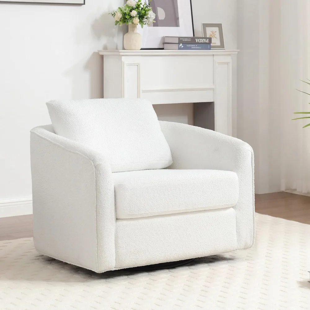 Accent Chairs,Oversized 360 Swivel Armchair(Seat Area:25.6