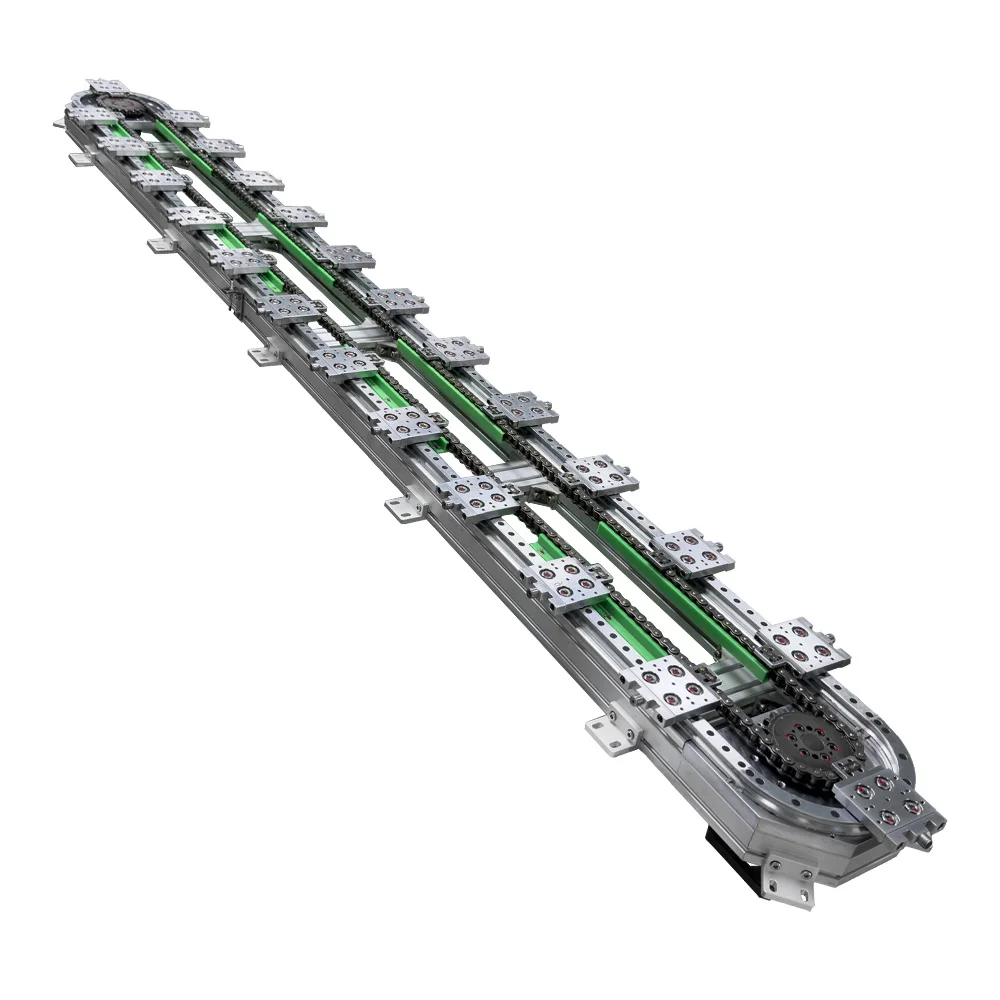 KNK Multi-Station Slider Customization Available Precision Circular Track System Modular Link Conveyor Curved Rail Systems