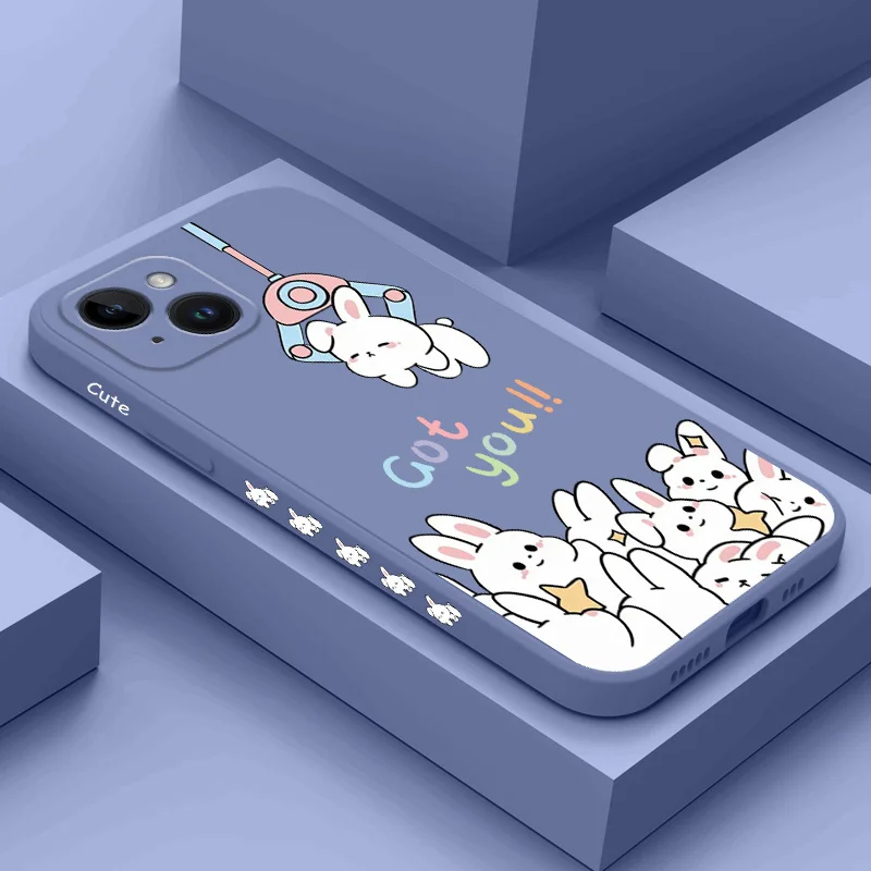 

Bunny Doll Phone Case For iPhone 15 14 13 12 11 X XR XS SE2 SE2020 8 7 6 6S Plus Pro Max Mini Silicone Cover