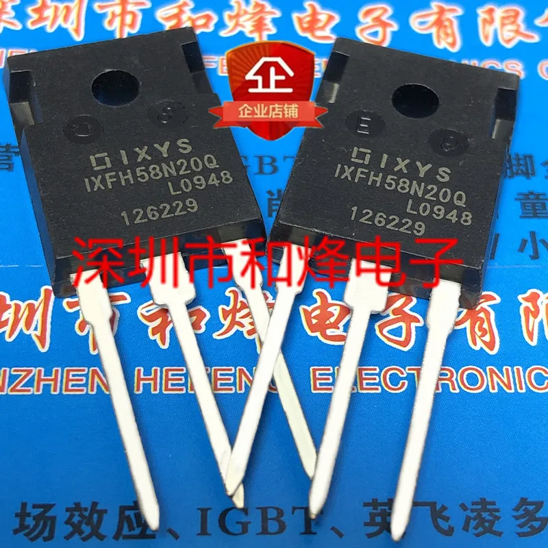 

5PCS-10PCS IXFH58N20Q TO-247 200V 58A NEW AND ORIGINAL ON STOCK