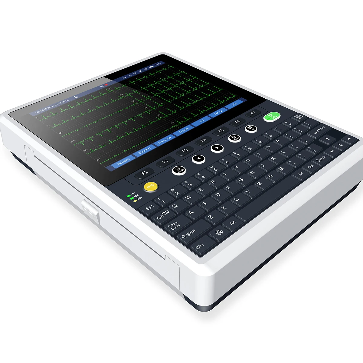 10.4 inch touch screen ECG 12 channel  machine