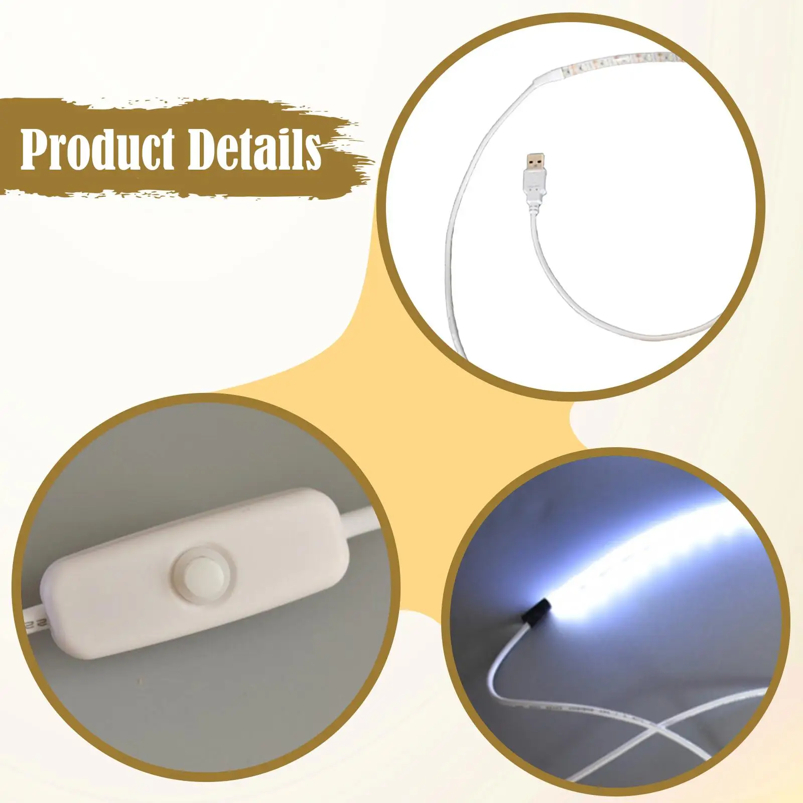 Compact Saxophone Leak Light Double Sided LED Test Strip for Instrument Repair Accessories