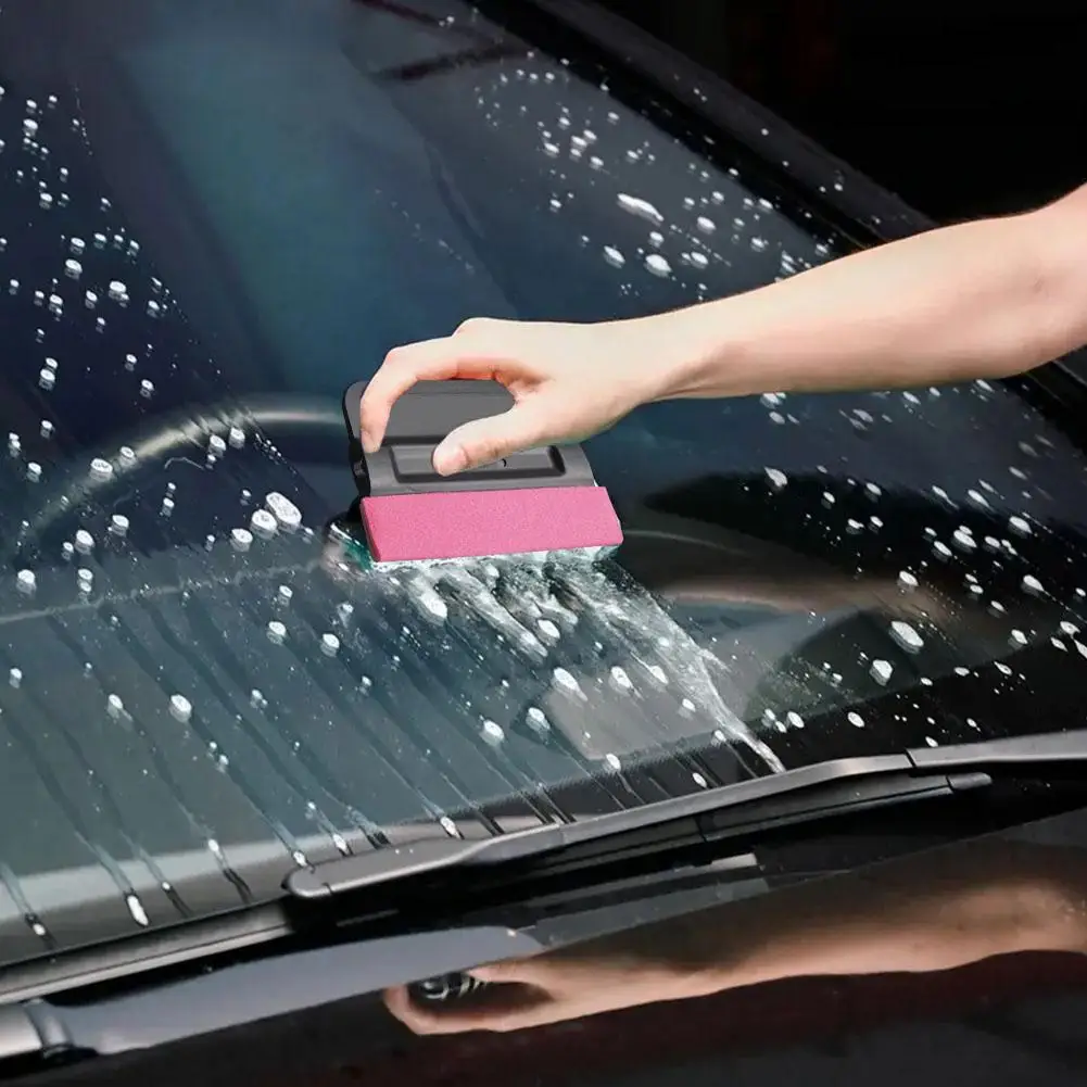 Raspador de silicona para escurridor de goma de vidrio de coche, herramienta de tinte de ventanilla, limpiaparabrisas de agua de vidrio, limpieza de espejo, accesorios de agua para coche