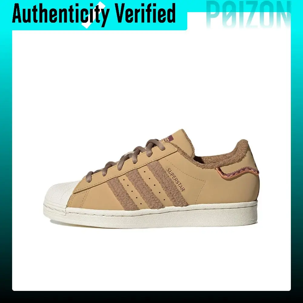 Adidas Originals SUPERSTAR Skate Shoes Women's Low-top Yellow/White GY2526