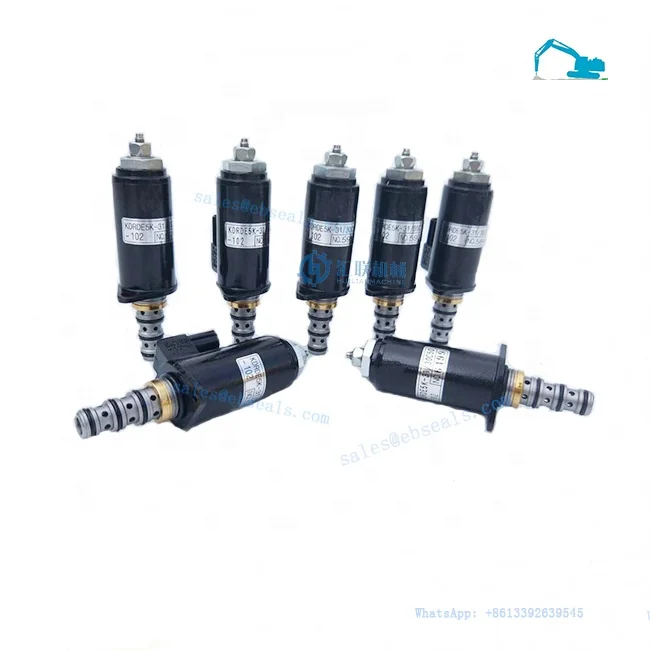 Huilian Machinery Parts for PC EX ZX CX JS SH Zaxis Robex Excavators Pressor Sensor Electric Solenoid Valve