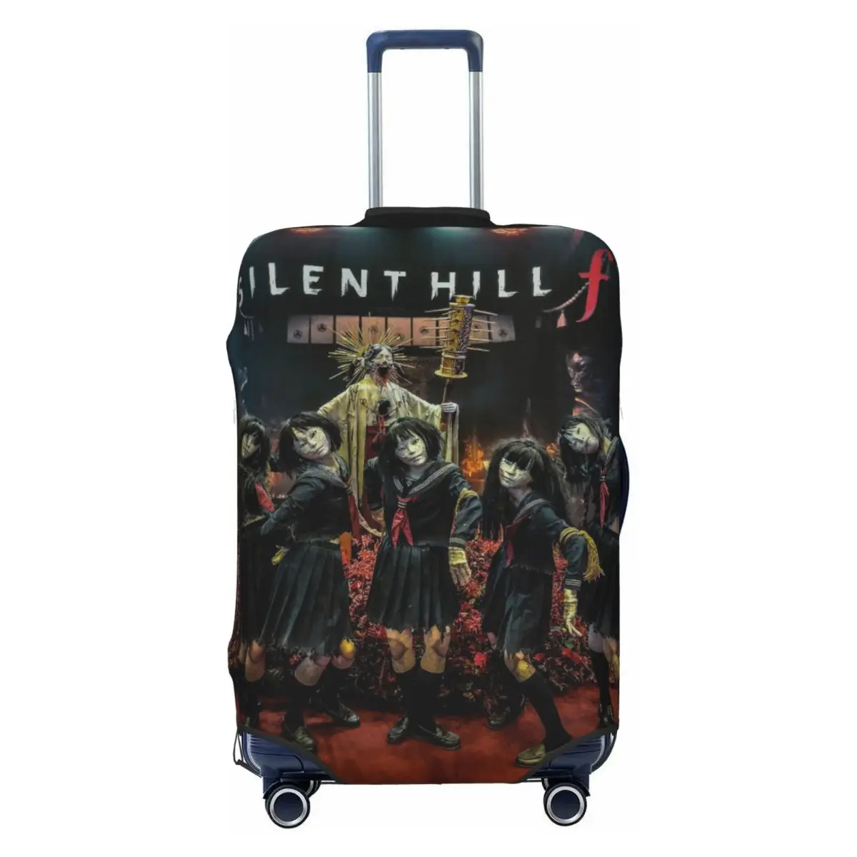 Silent Hill F Poster Suitcase Cover Travel Flight Useful Luggage Case Protector