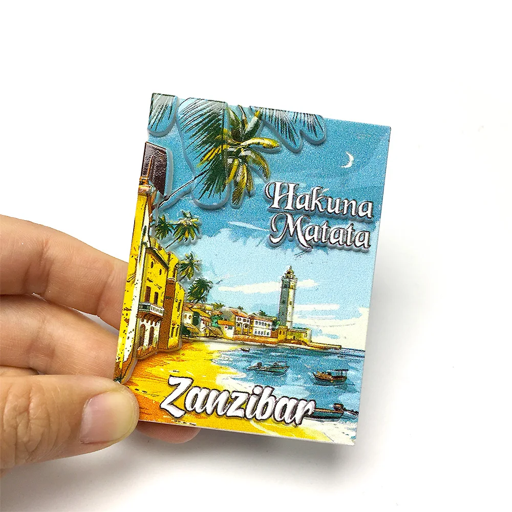 

Zanzibar Hakuna Matata 3D Resin Fridge Magnets - ‌Strong Decorative Magnets for Room & Home Decor‌