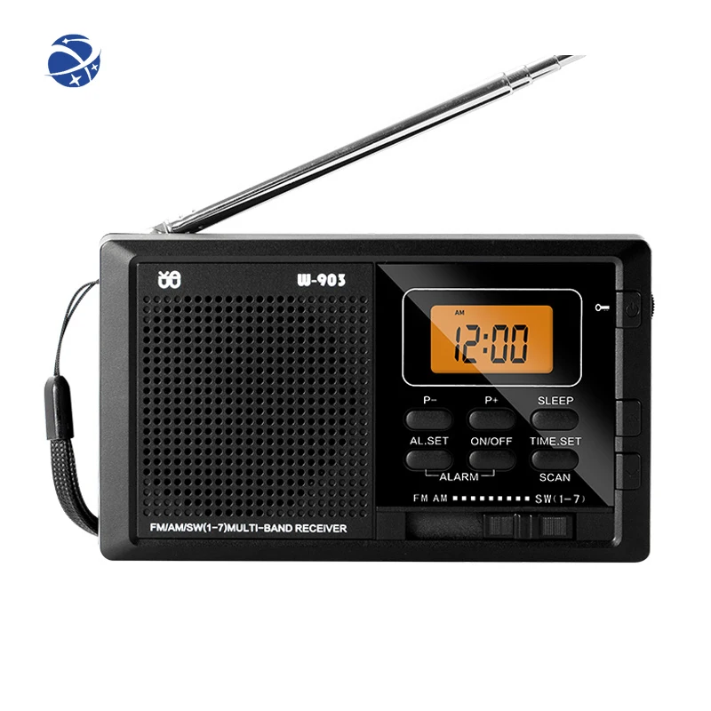 YYHC Factory Wholesale FM Radio Station Receptor Broadcast Digital Mini Small Pocket Stereo Design AM FM Portable Radio For