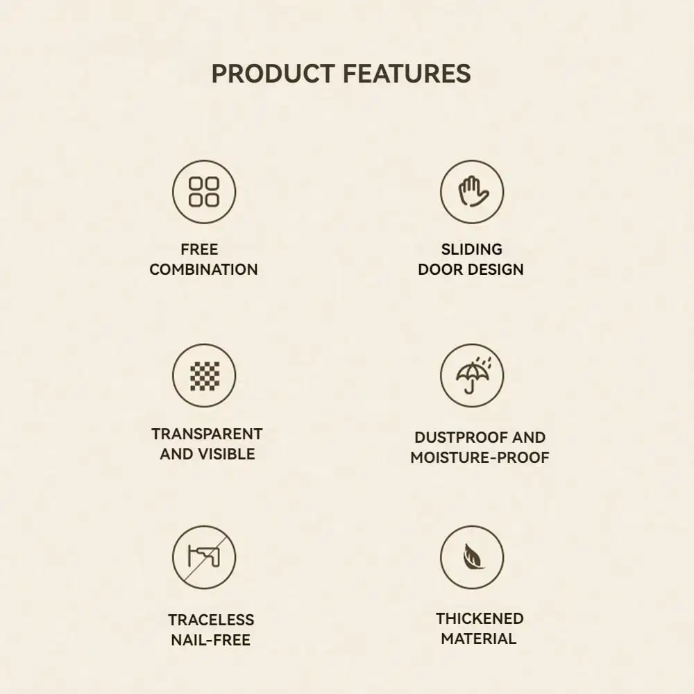 Clear Display Case For Small Toys Figures, Clear Wall Mounted Or Desktop 3Layer Storage Box Cabinet Organizer For Mini Toys