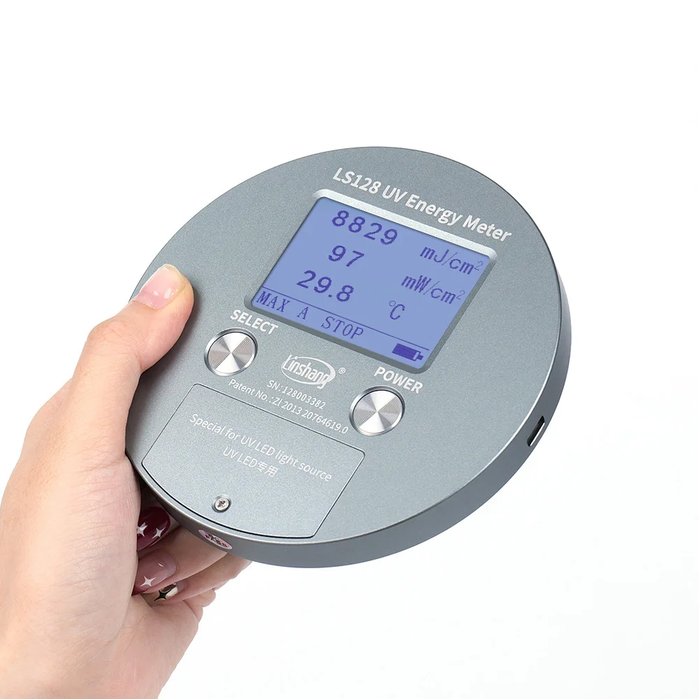 RTS LS128 UVALED Curing Light Radiometer UV Energy Meter Integrator UVA Lamp Intensity Meter Ultraviolet Radiometer