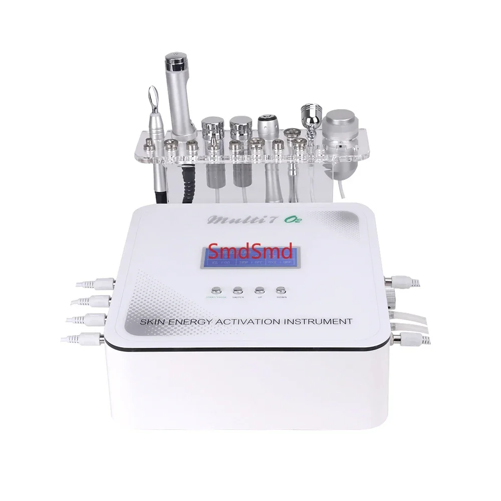 Ectroporation Galvanic Face Skin Lift Devices 7 in 1 Rf Microcurrent Diamond Oxygen Face Lift Microdermabrasion Machine