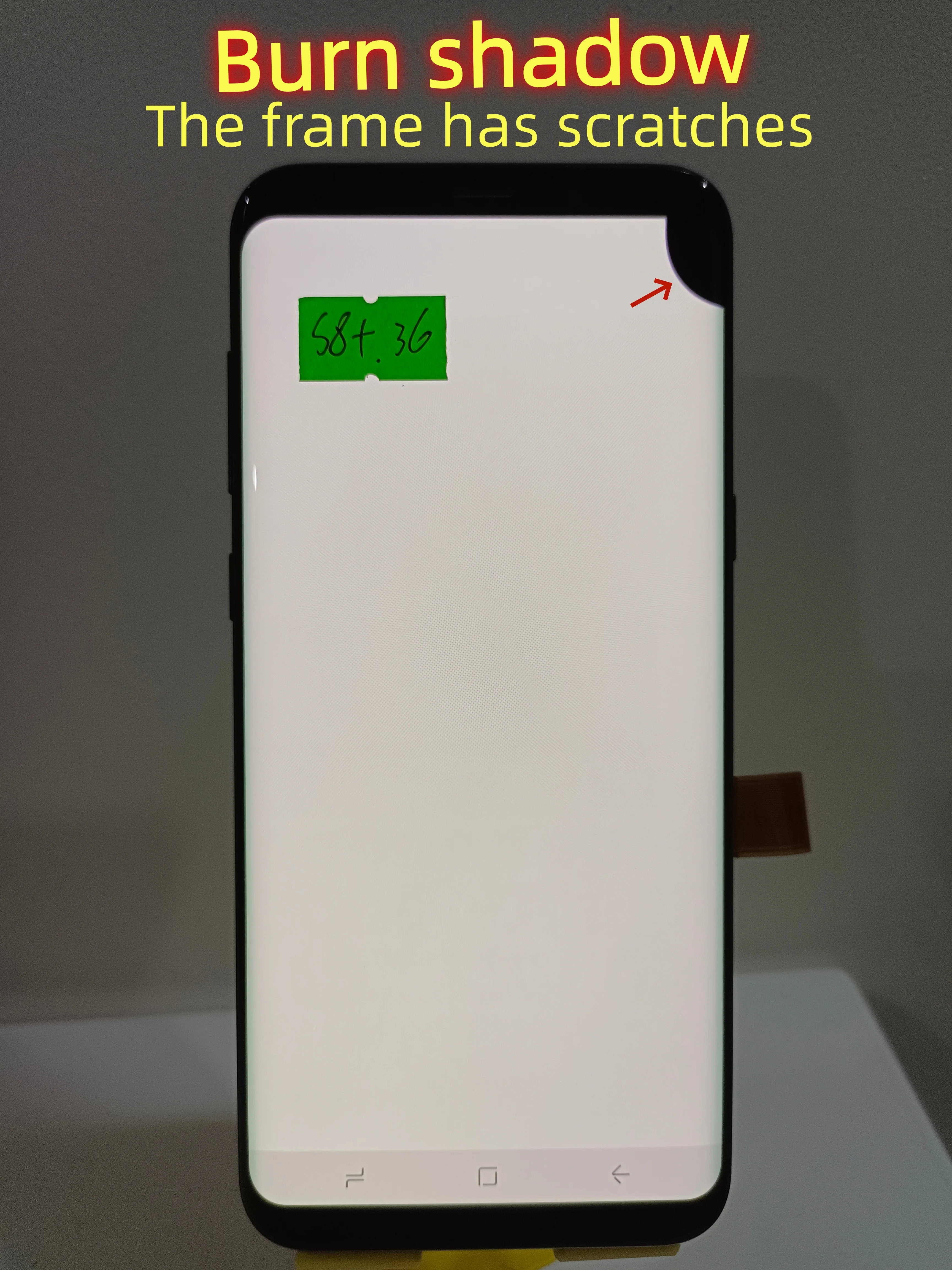 AMOLED For Samsung Galaxy S8+ S8 Plus G955 G955F G955U G955U1 Touch Screen Digitizer Display LCD Display Burn Shadow Dot