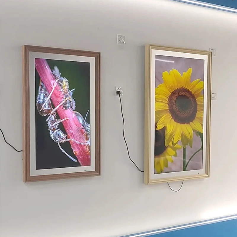 Electronic Nft Photo Wallet Crypto Album Art Gallery Frame Wall Mounted Advertising Display Touch Screen Digital Signage