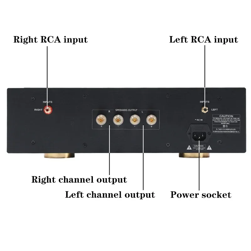 Krell Kas50 40w*2 2-channel Class A Power Amplifier High Power On Transistor MJ15024G/NJ15025G High-end HIFI Amplifier Audio