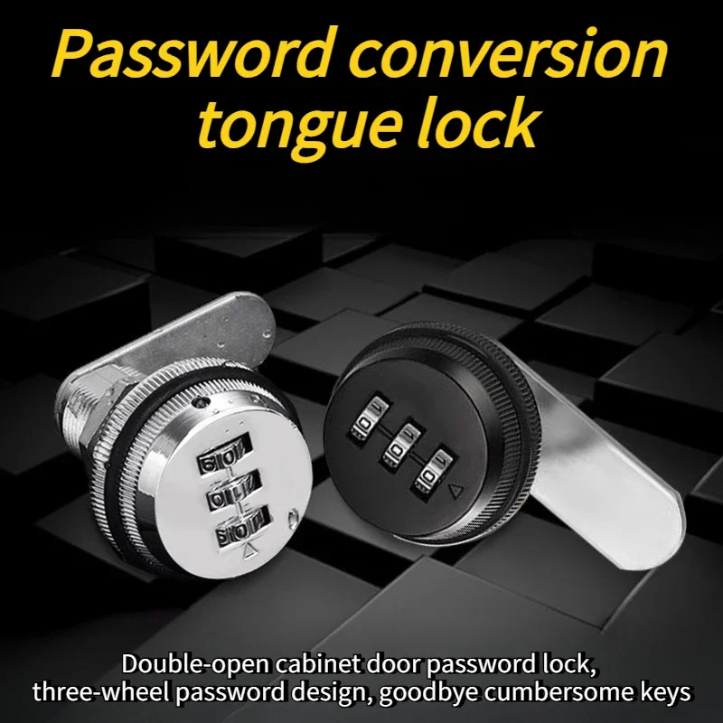 3 Digit Security Password Keyless Drawer Cam Lock Combination Coded Door Cabinet Home Hardware Zinc Alloy Mail Box