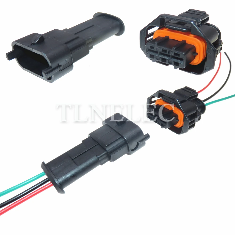 3 Pin Way Car Wire Cable Connector with Wires Auto Camshaft Sensor Waterproof Sockets 1928404073 1928403110 1928403966