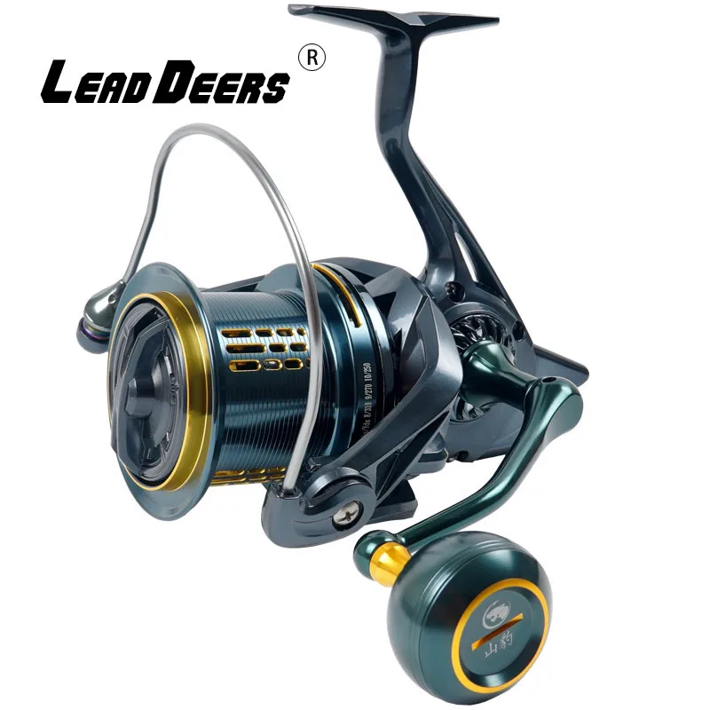 LD Sea Fishing Reel 13BB 4.8:1 Gear Ratio Jigging Reel Max Drag 25KG Anti-corrosion Spinning Reel Slow Descent PE10#-350M