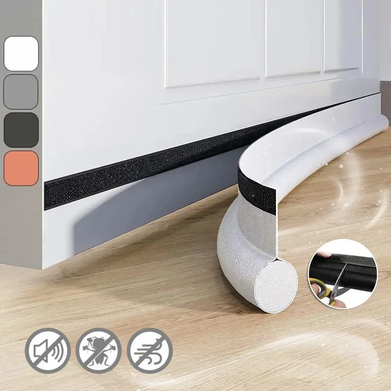 1 Door Bottom Seal Adjustable Door Bottom Seal Door Ventilation Baffle Wind Gap Blocking Room Sound Insulation Foam