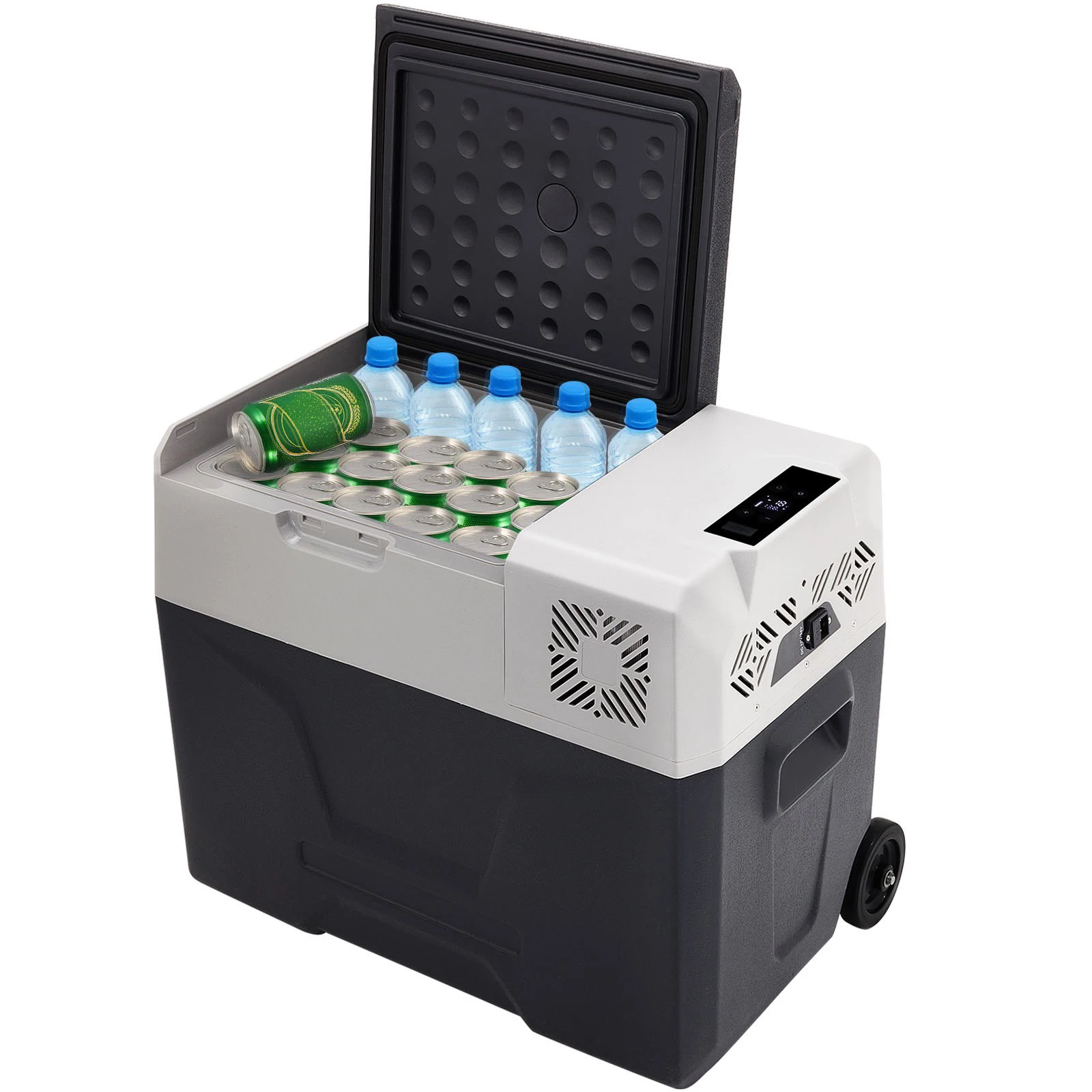 

China 40L Compressor Portable Small Refrigerator Cooler Freezer Home And 45w RV Vehicular Fridge
