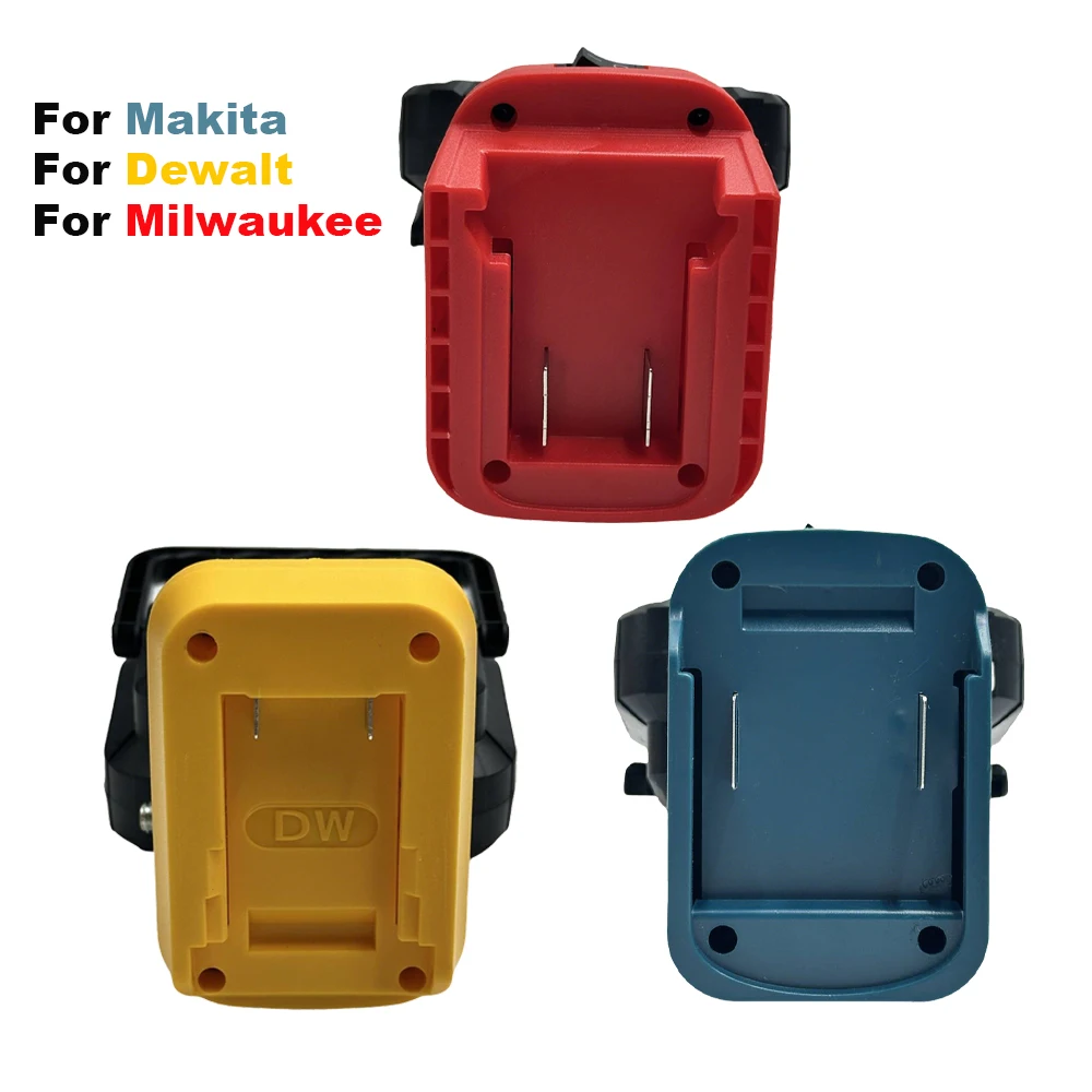 For Makita/Dewalt/Milwaukee 14.4V 18V Li-ion battery 3 inch with Dual USB Hook Lamp Hand Lantern Spotlight(No battery)