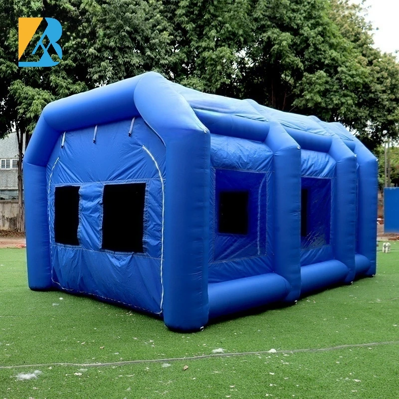 Inflatable Automotive Paint Booth Blue Inflatable Paint Spray Booth for Car Painting Toys