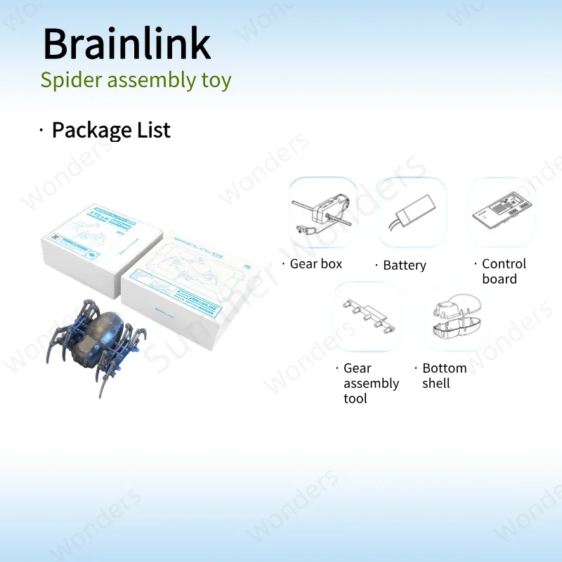 Brainlink aranha robô detector de ondas cerebrais acessórios mindwave montagem aranha precisa ser usado com mindlink bandana