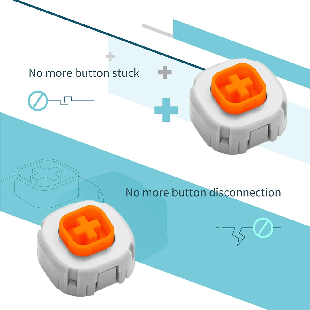 4 шт. NS33 механическая кнопка с длительным сроком службы, ремонт джойстика, сменные игровые аксессуары для игрового контроллера Gulikit 2 Pro NS08/NS09